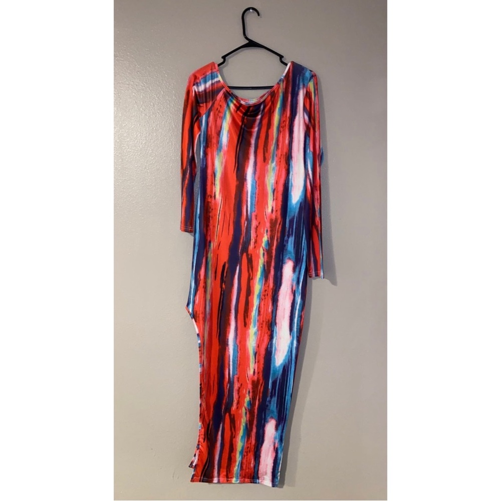 Off the shoulder maxi dress!